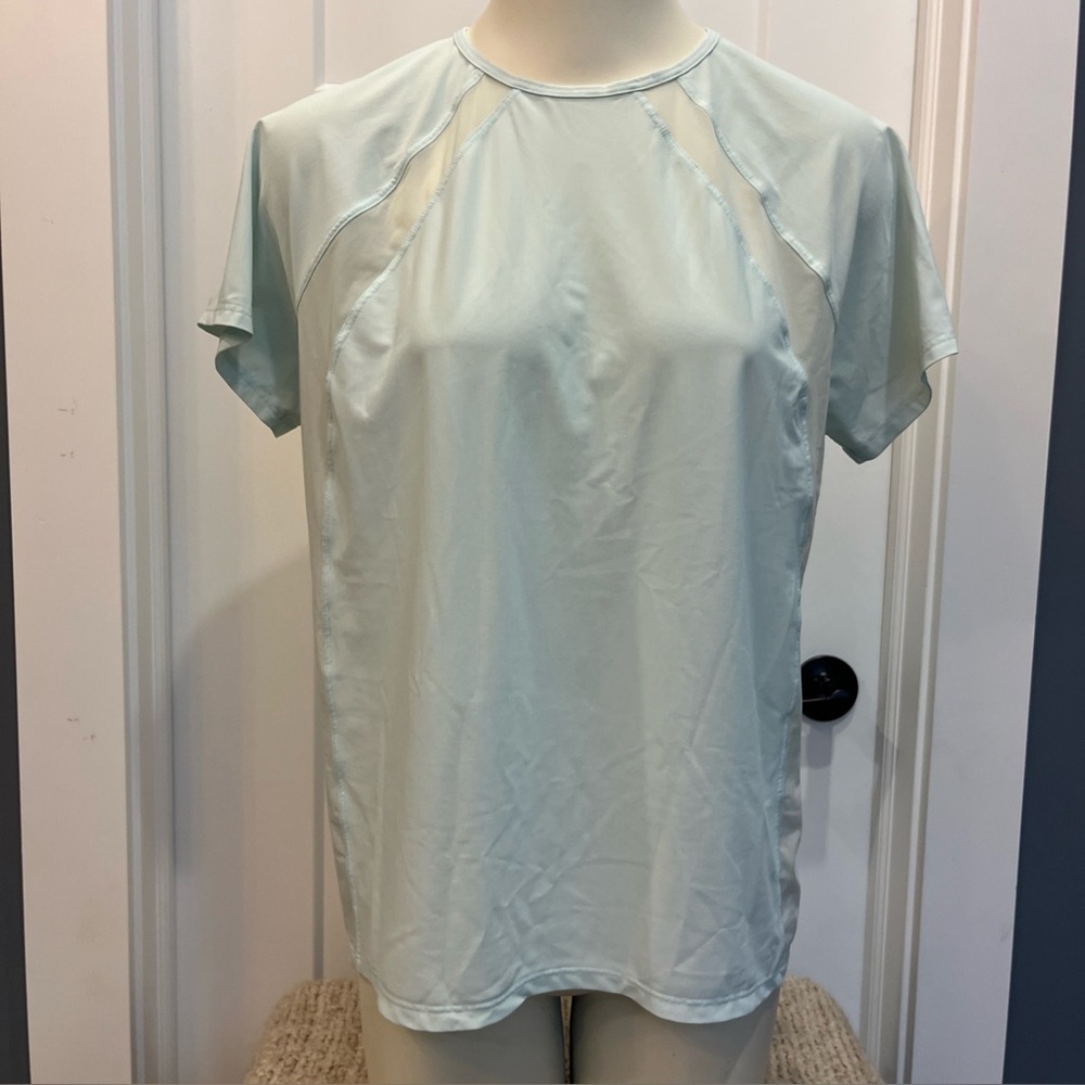 ATHLETA Women’s Ultimate Hybrid Athletic Workout Tee In Oasis Blue Size‎ Small